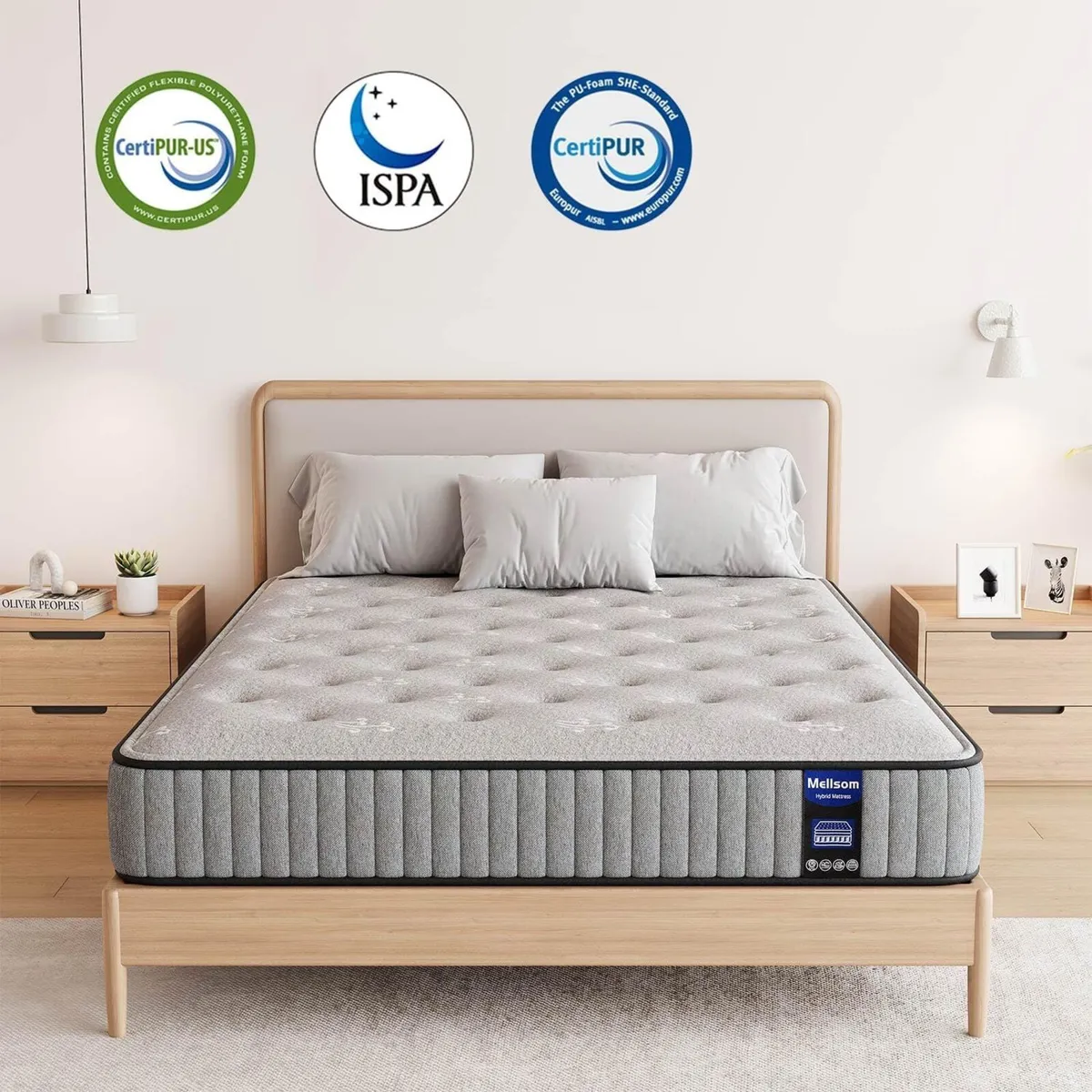 Double Mattress 4FT6 Gel Memory Foam 7 Zone - Image 2
