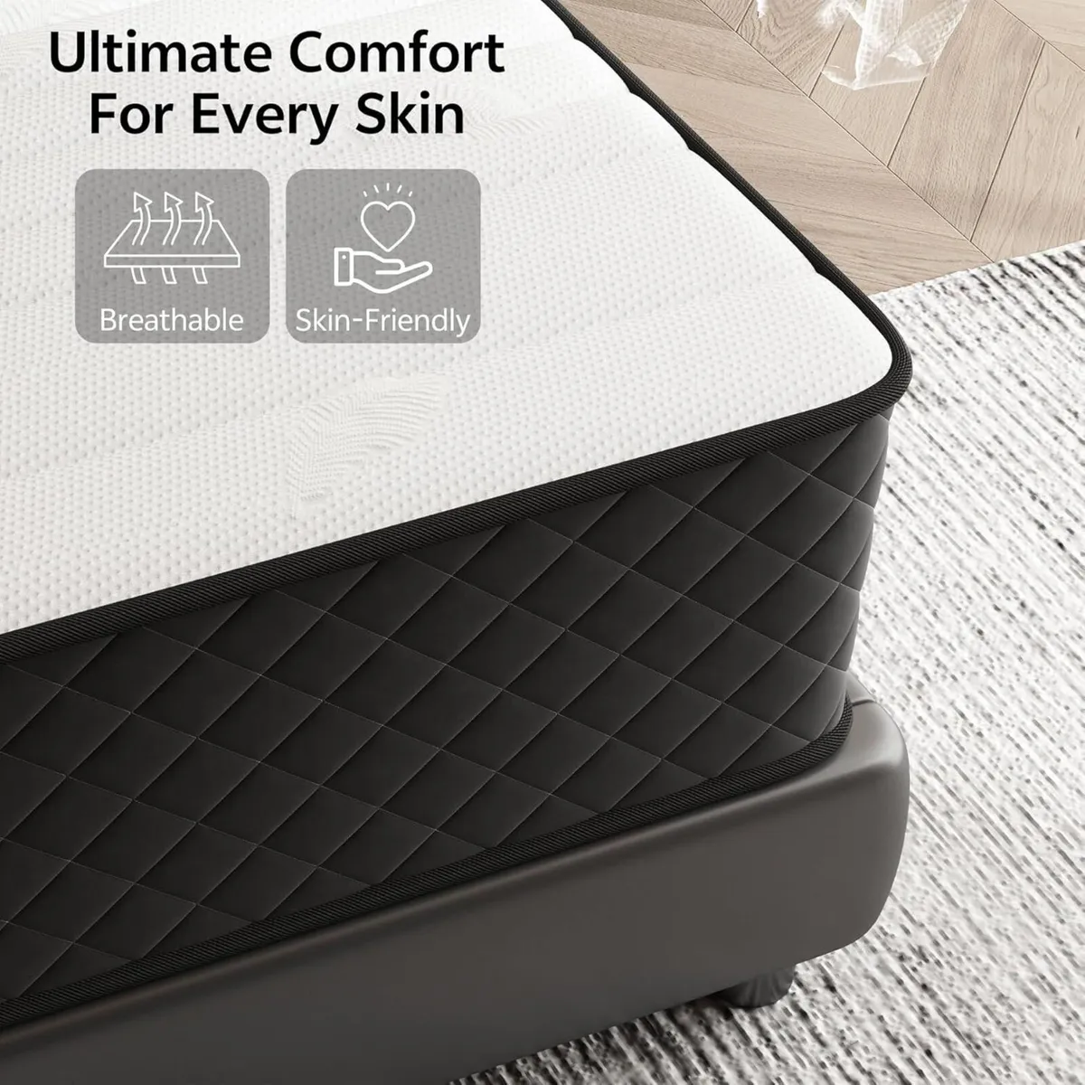 Double Mattress 10 Inch Hybrid with Breathable - Image 3