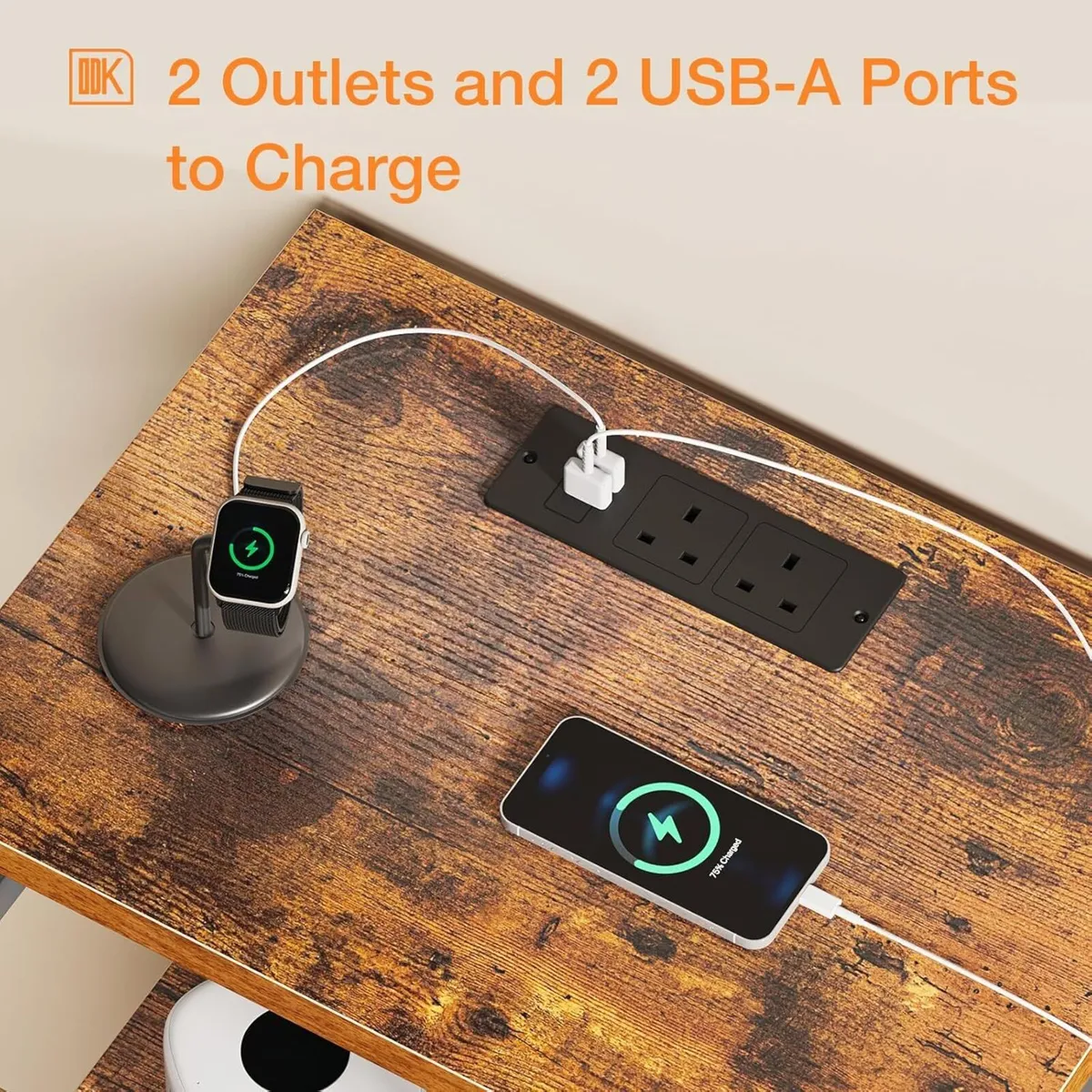 Chest of Drawers Bedroom Contains 2 USB AC Ports - Image 4