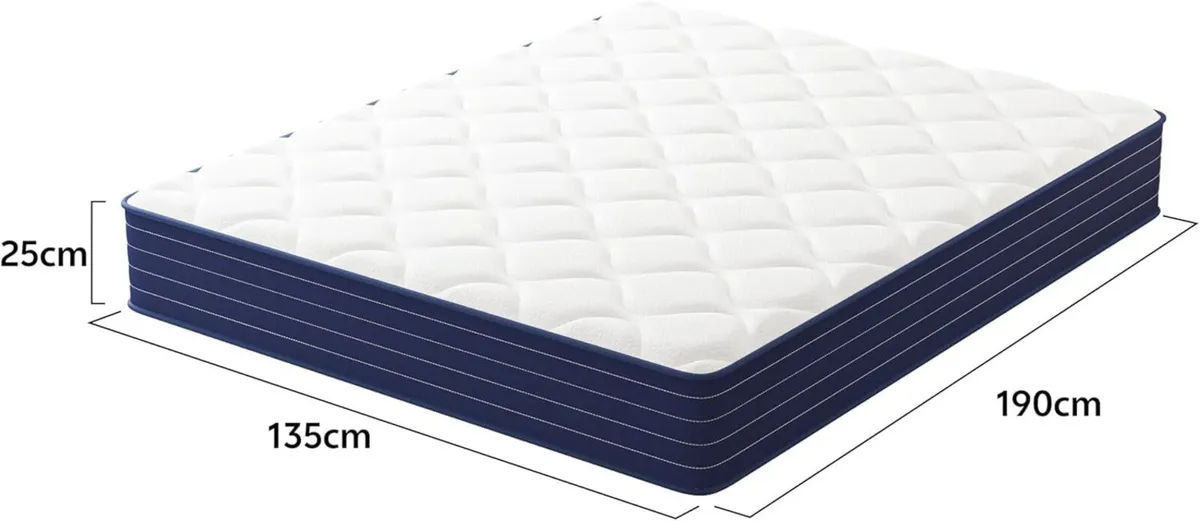 Double Mattresses 10 Inch Gel Memory Foam 7 Zone - Image 2