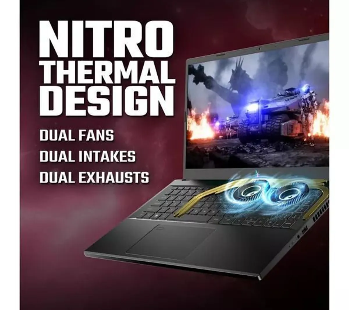 Acer Nitro V15 Gaming 15.6" Laptop, Ryzen 5 7535HS 16GB, 512GB SSD, Windows 11, NVIDIA GeForce RTX 3050 - Image 2