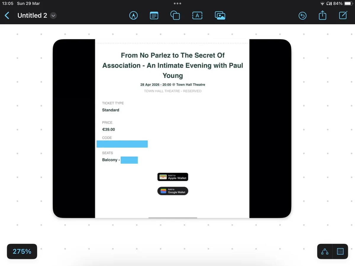 Paul Young Town Hall Theatre Galway April 28th 202