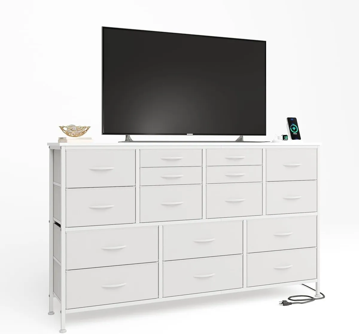 Chest of Drawers Bedroom Contains 2 AC Ports USB - Image 1