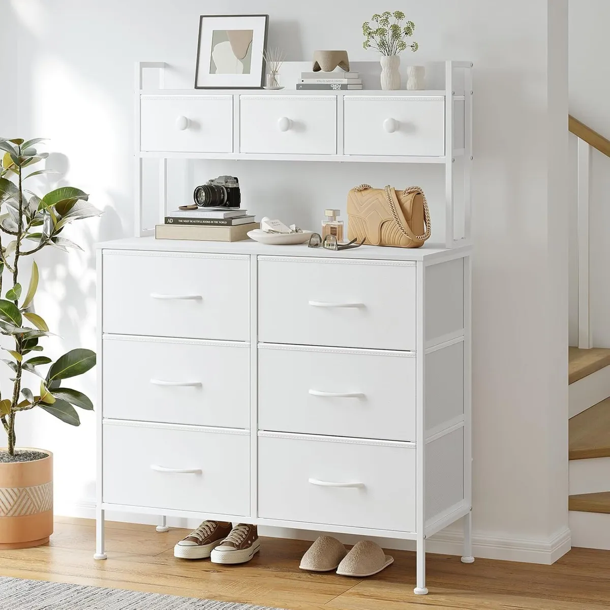 Chest of Drawers 9-Drawer Bedroom Cabinet with - Image 2