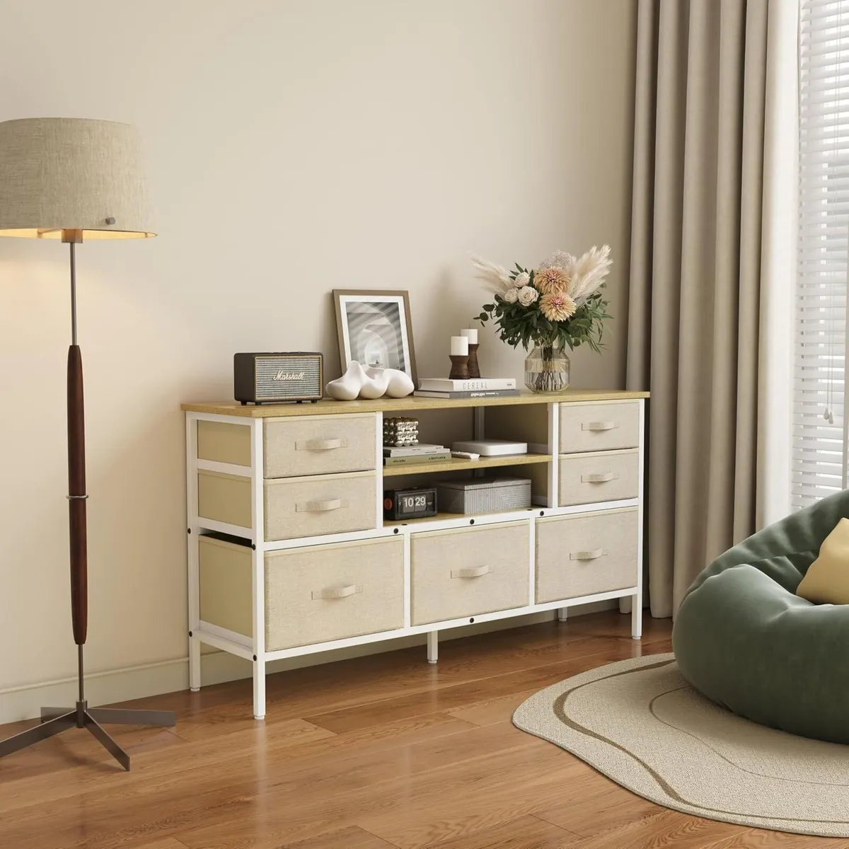 Chest of Drawers with 7 Sturdy Furniture Fabric - Image 3