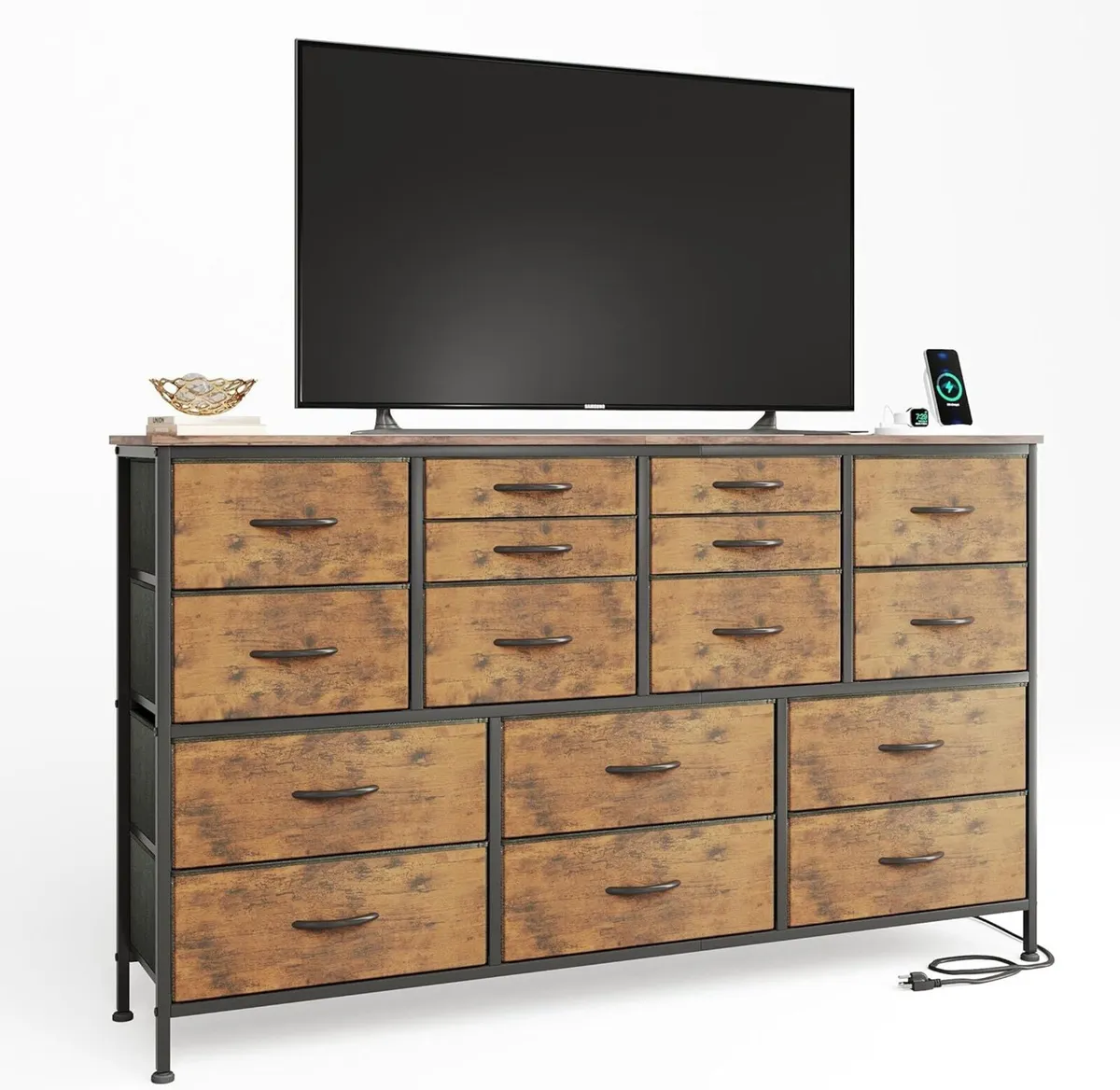 Chest of Drawers Bedroom Contains 2 AC Ports USB - Image 1
