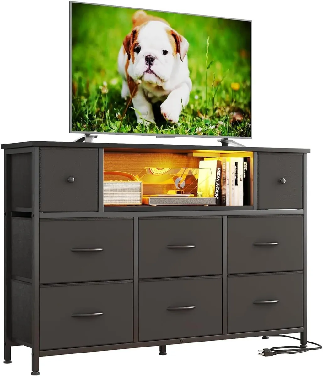 Chest of Drawers with Power Outlets and LED - Image 1