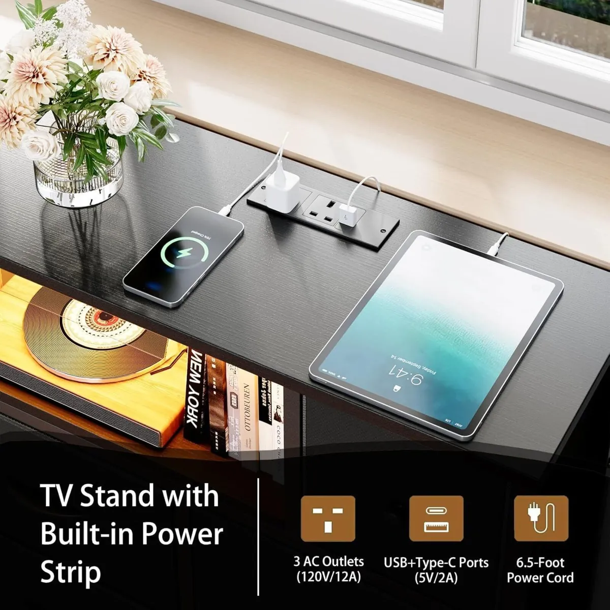 Chest of Drawers with Power Outlets and LED - Image 4