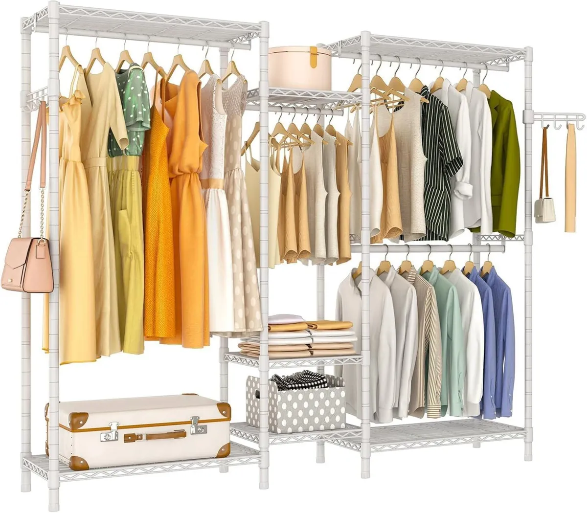 Heavy Duty Clothes Rails Portable Clothing Rack - Image 1