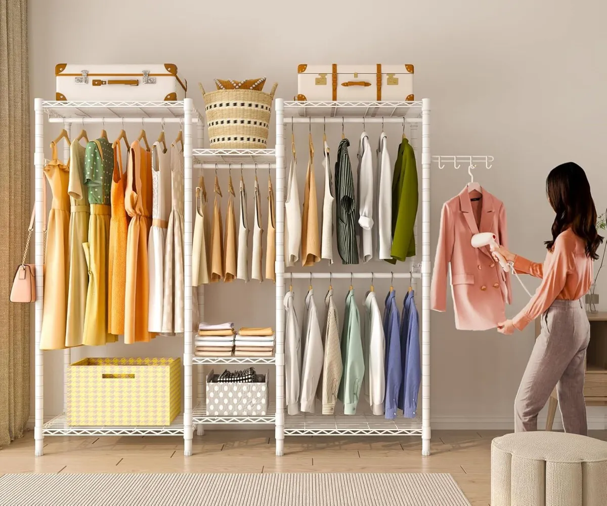 Heavy Duty Clothes Rails Portable Clothing Rack - Image 2