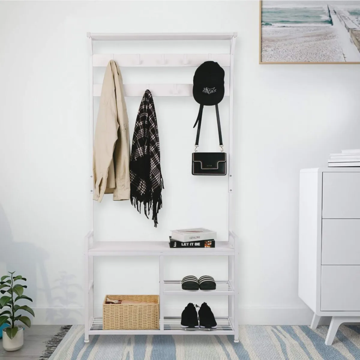 Hallway Coat Stand Industrial Rack free standing - Image 2