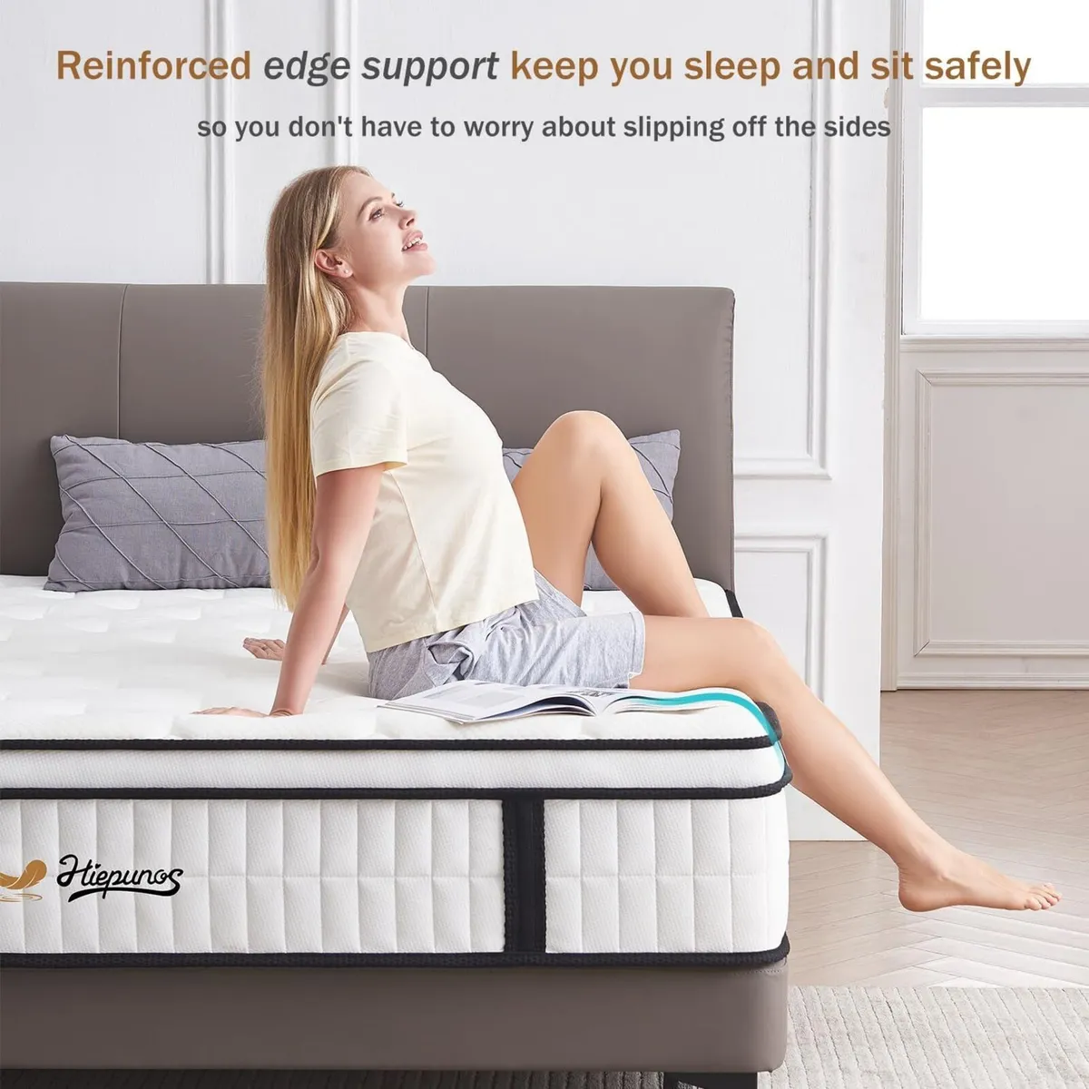 4FT6 Double Mattress 10.2 INCH Bed 7-Zone Pocket - Image 4