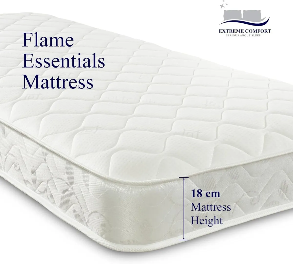 Flame Essentials Double Mattress 135 x 190cm 18cm - Image 4