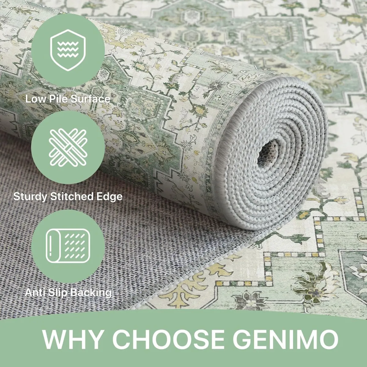 Large Rugs for Living Room 240x230cm Extra Area - Image 2