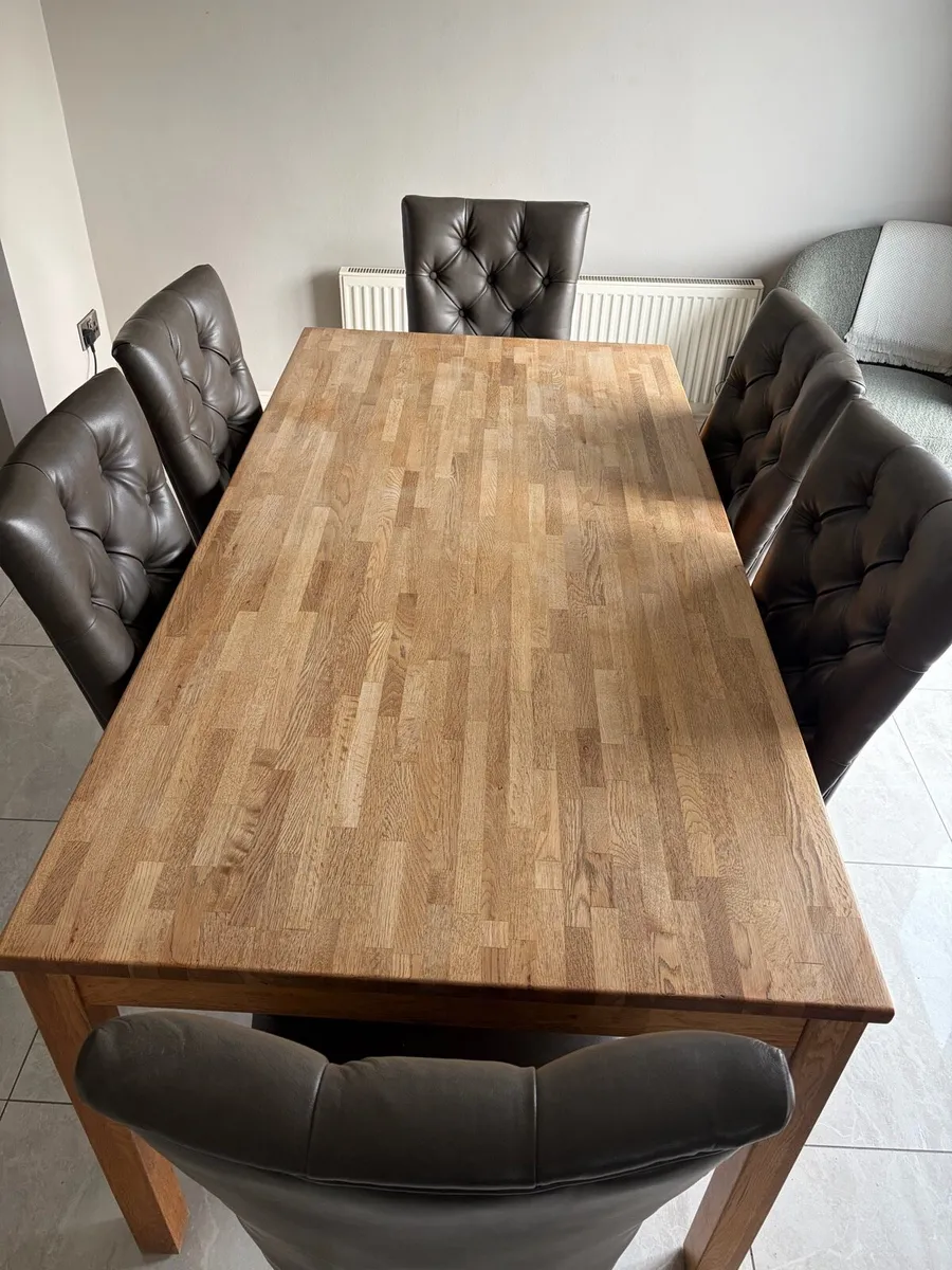 Kitchen Dining Table and 6 Chairs - Image 1