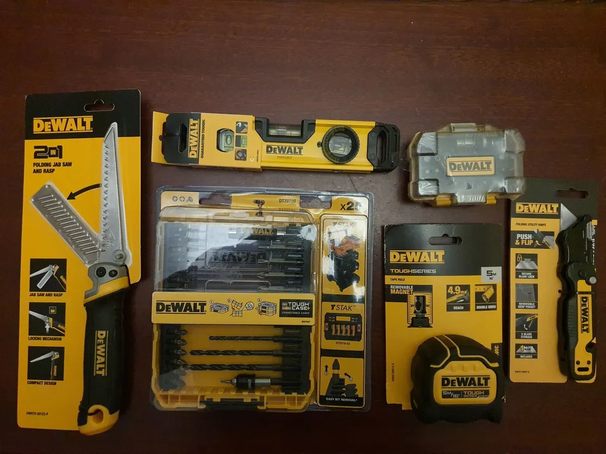 Dewalt hand tools and bits + Power stack Cap - Image 1