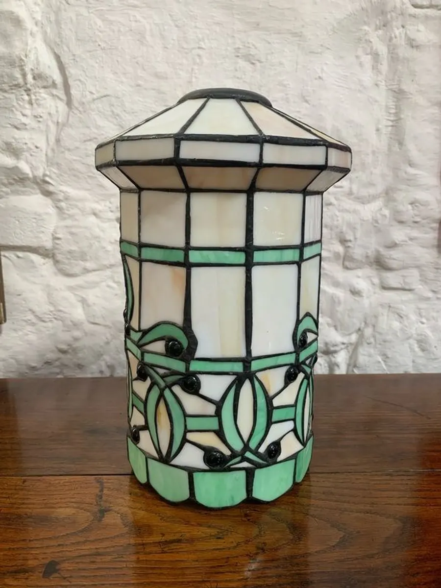 Art Deco Style Leaded Glass Shade. - Image 1