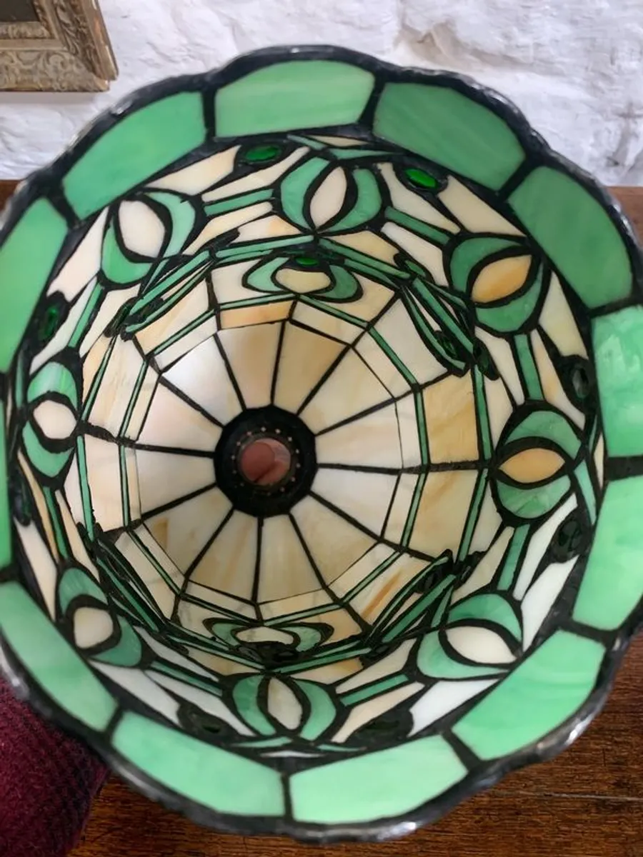 Art Deco Style Leaded Glass Shade. - Image 4