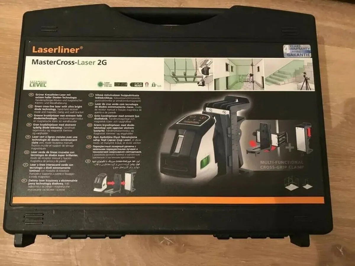 Laserliner Green Master Cross-Laser Level kit - Image 1