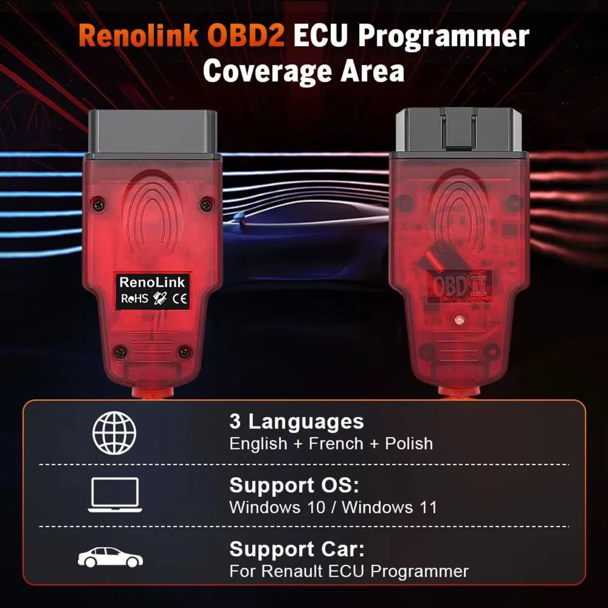Renolink V1.99 OBD2 Renault Car Diagnostic  Tool - Image 1