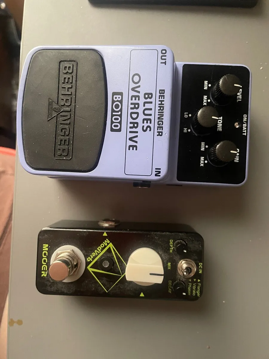 Guitar pedals- Mooer ModVerb & Behringer Blues OD - Image 2