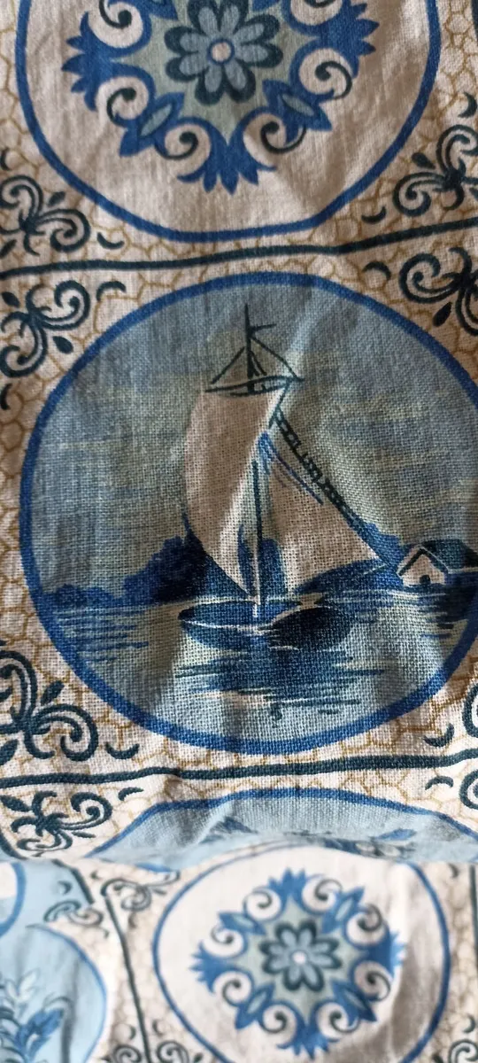 Pair of Nautical Theme Curtains - Image 1