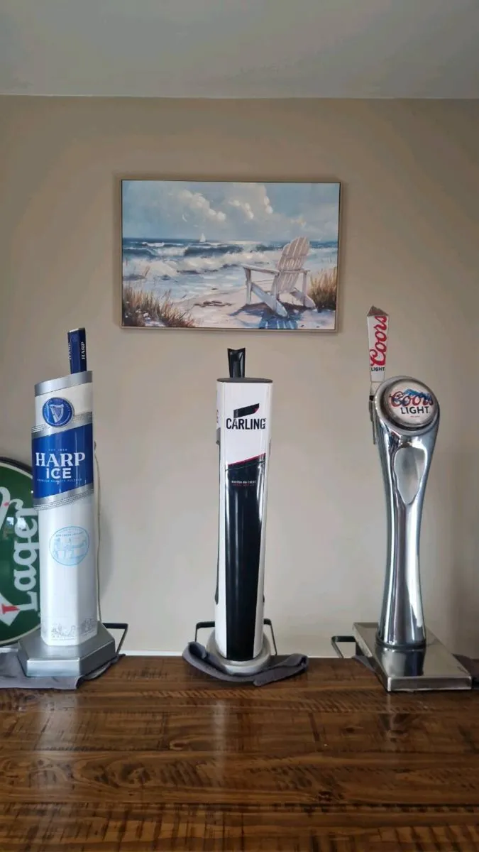Harp coors carling pub mancave bar pumps - Image 1