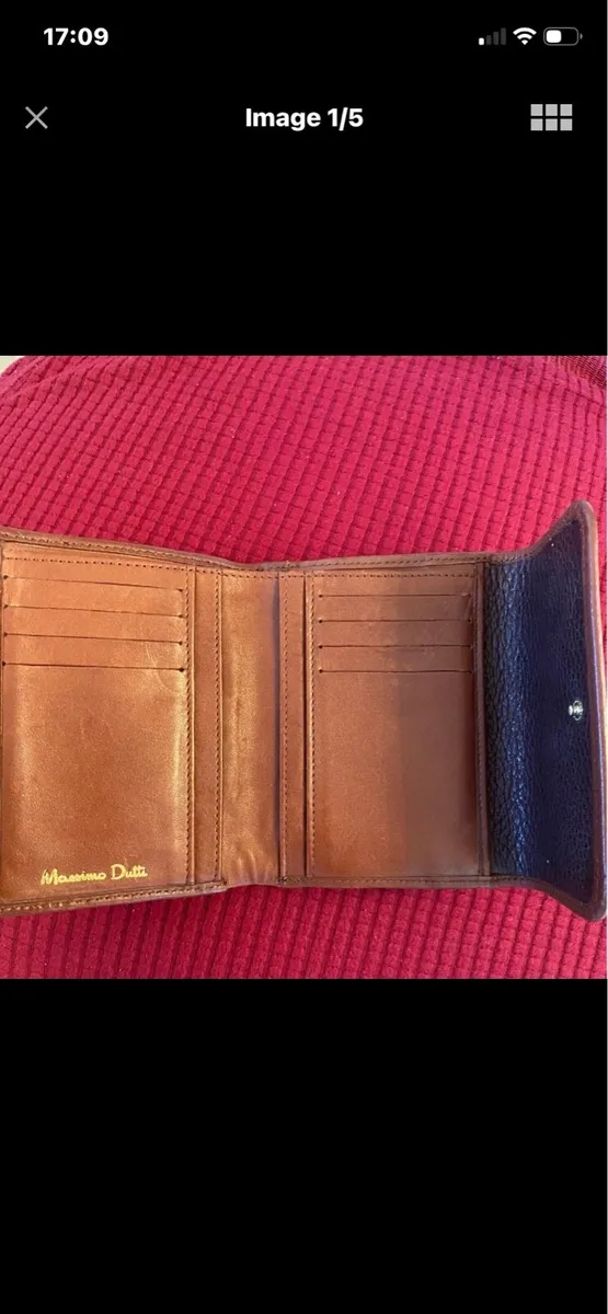 Massimo Dutti Leather Purse - Image 1