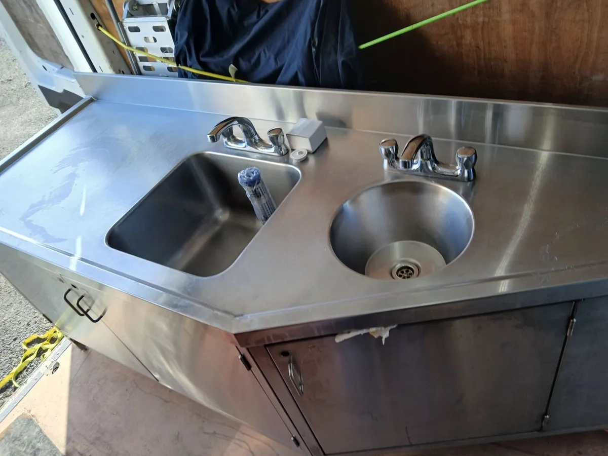 Staneless steel cabbinet double sink unit - Image 4