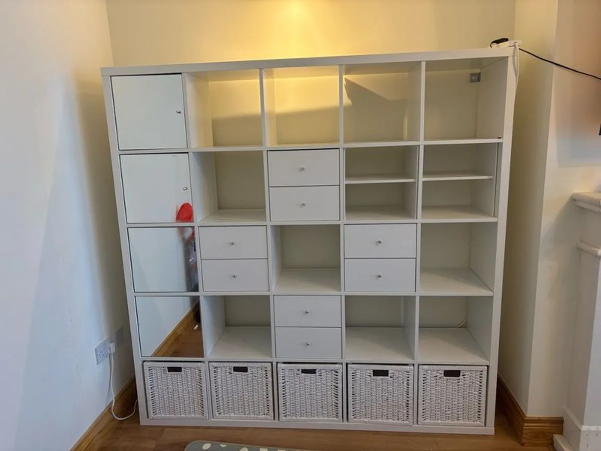 Large kallax storage unit with inserts - Image 1