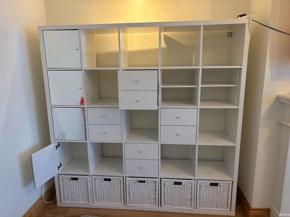 Large kallax storage unit with inserts - Image 2