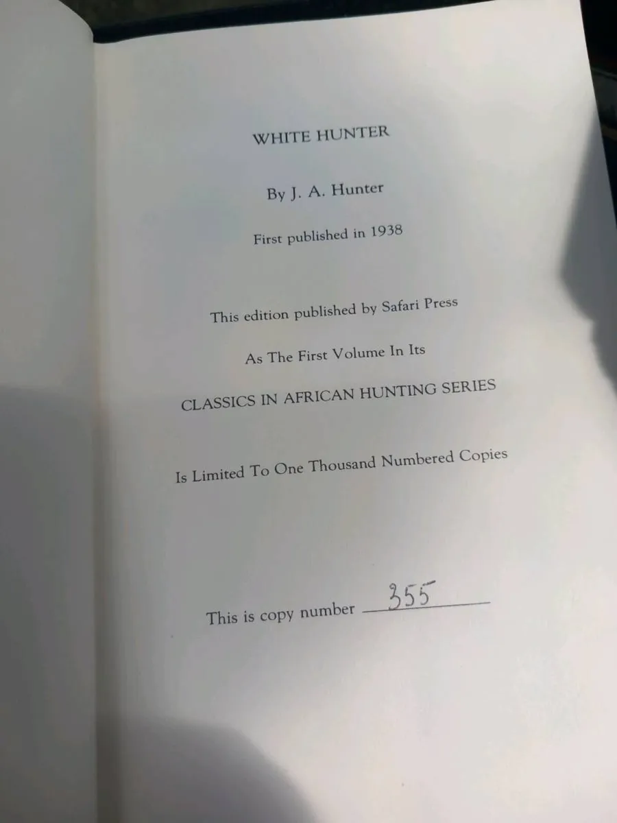 White Hunter limited edition JA Hunter post 7e - Image 4