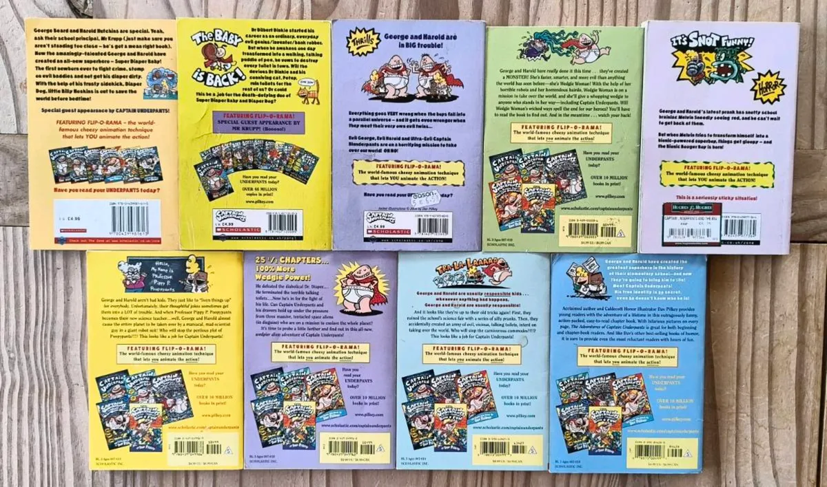 Captain Underpants & Diaper Baby book collection - Image 2