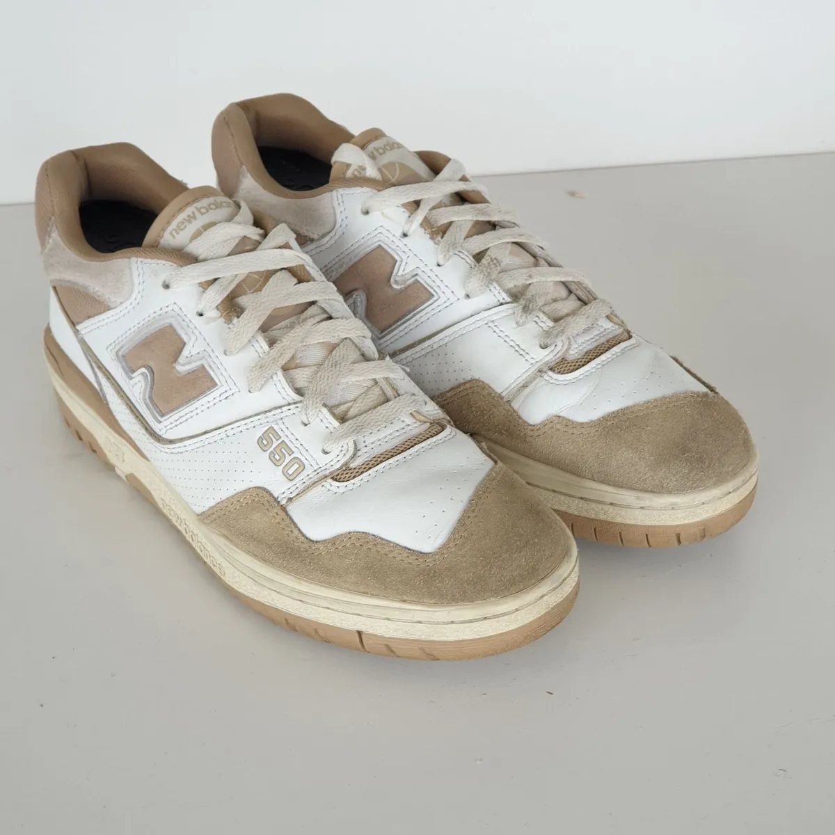 New Balance 550 leather Suede trainers size 9.5 - Image 1