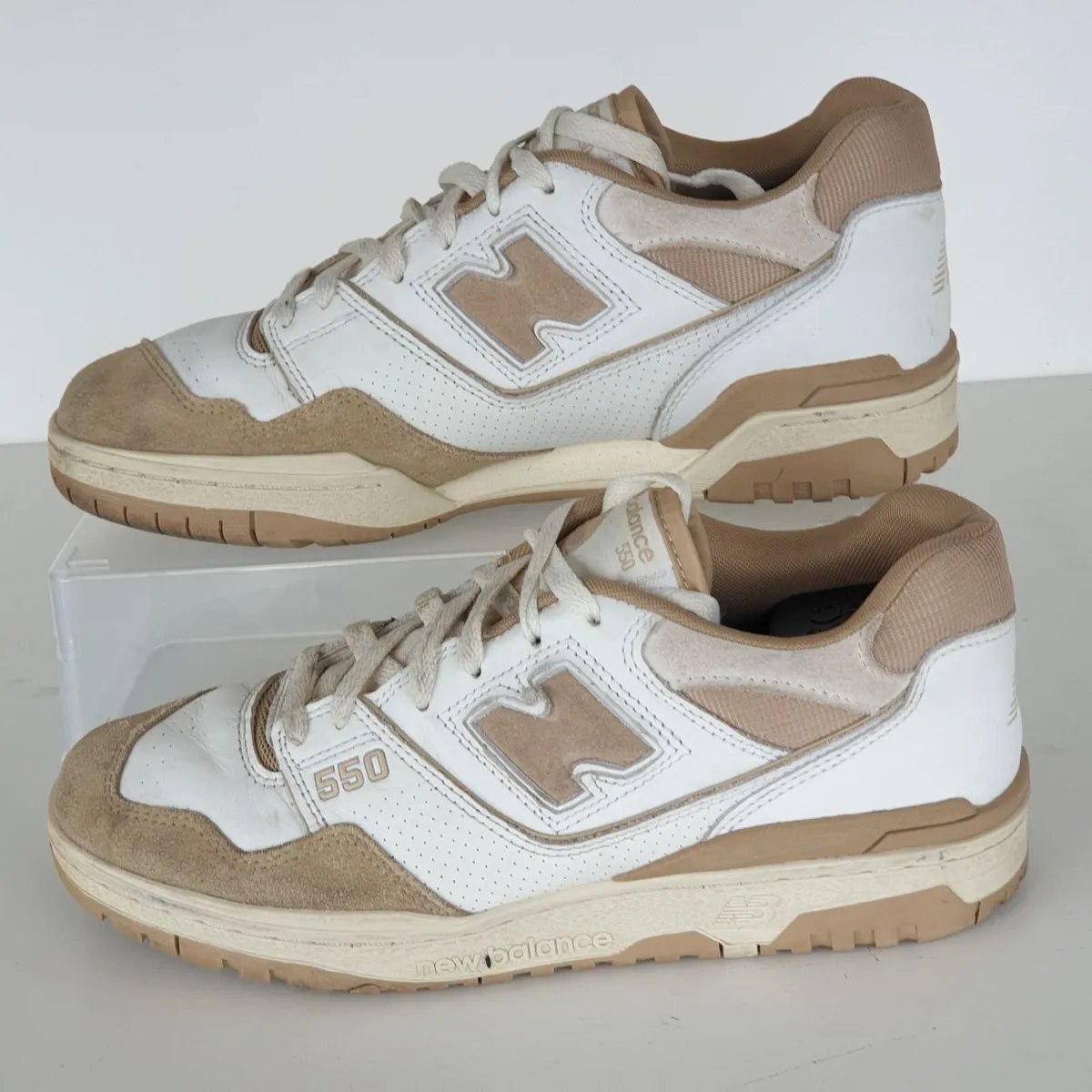 New Balance 550 leather Suede trainers size 9.5 - Image 3