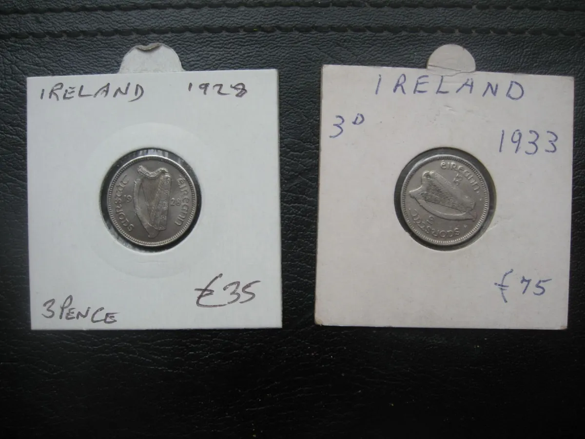 Irish 3d Three Pence Coins - Various Prices - Image 2