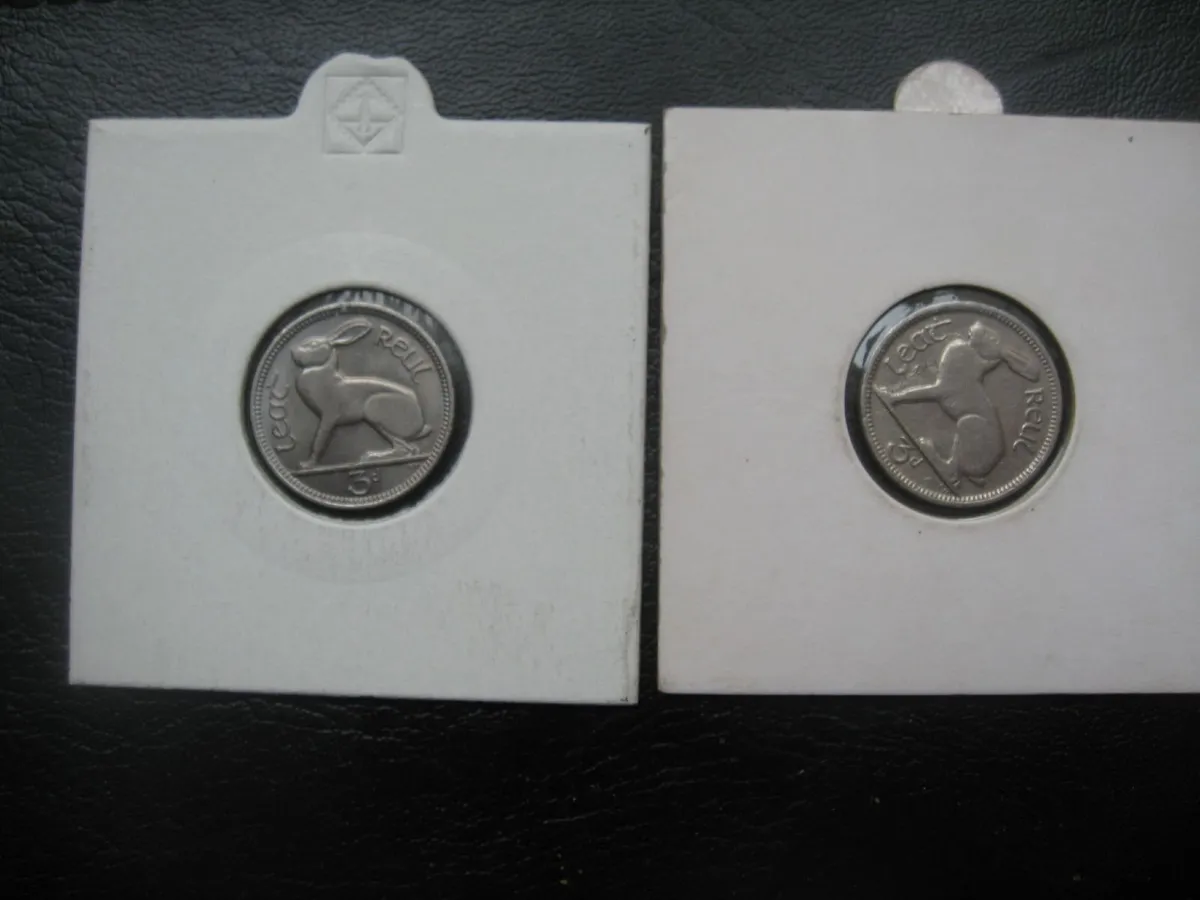 Irish 3d Three Pence Coins - Various Prices - Image 3