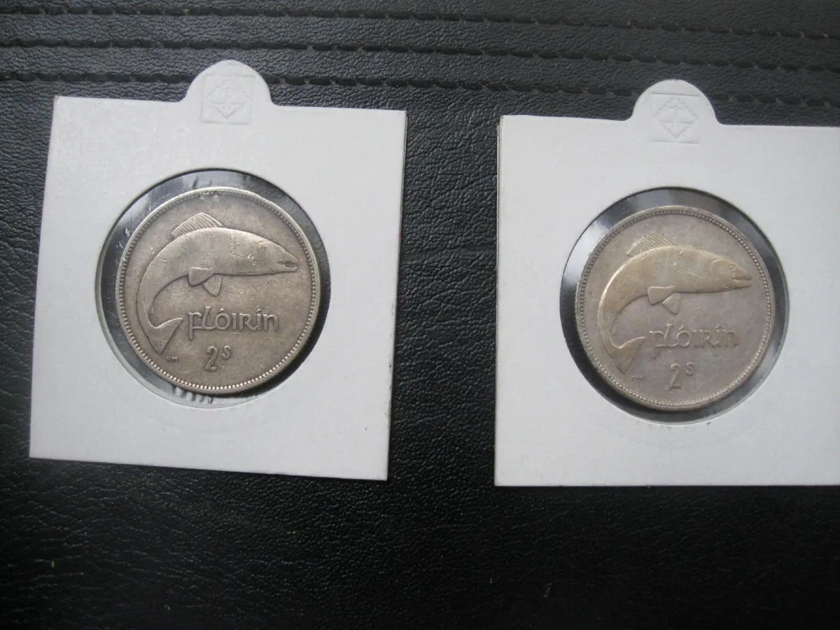 Irish Florin Coins - 1935 & 1939 - Image 2
