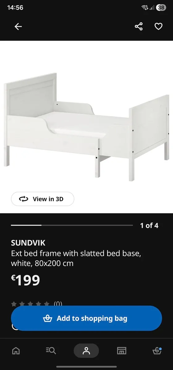 Toddle / Small Child's Bed - Image 1