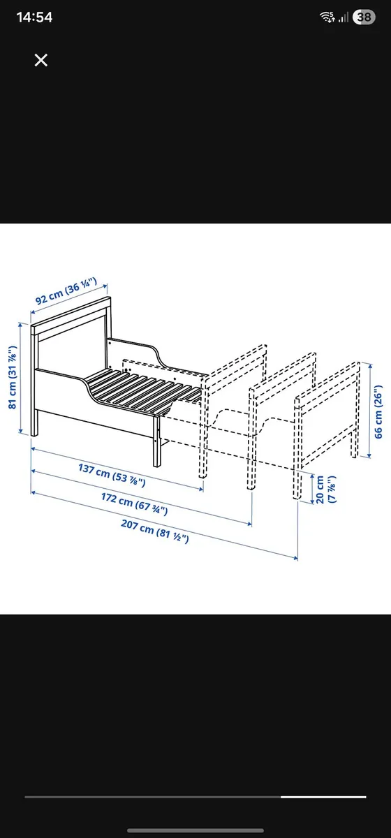 Toddle / Small Child's Bed - Image 2