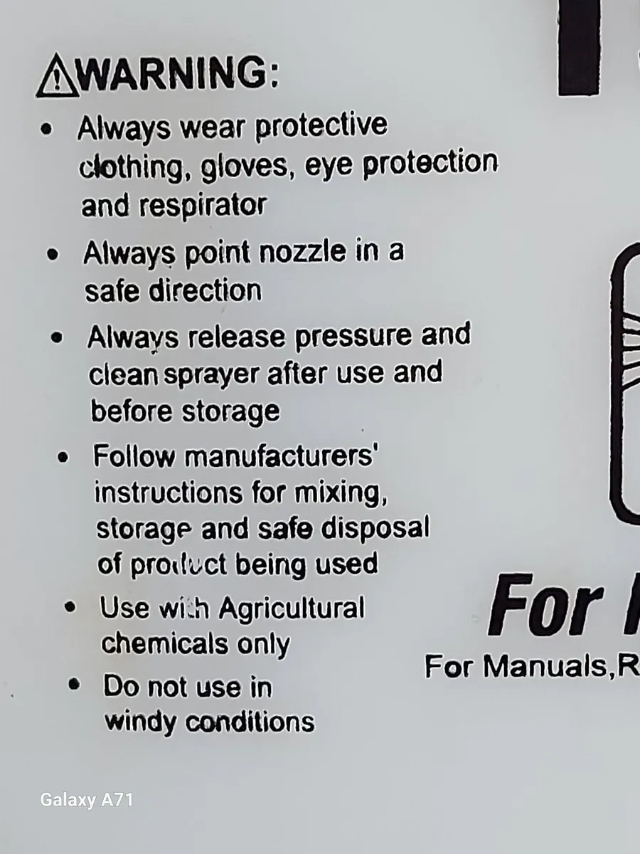 TAHOE 15 Litre Backpack Sprayer excellent conditio - Image 2