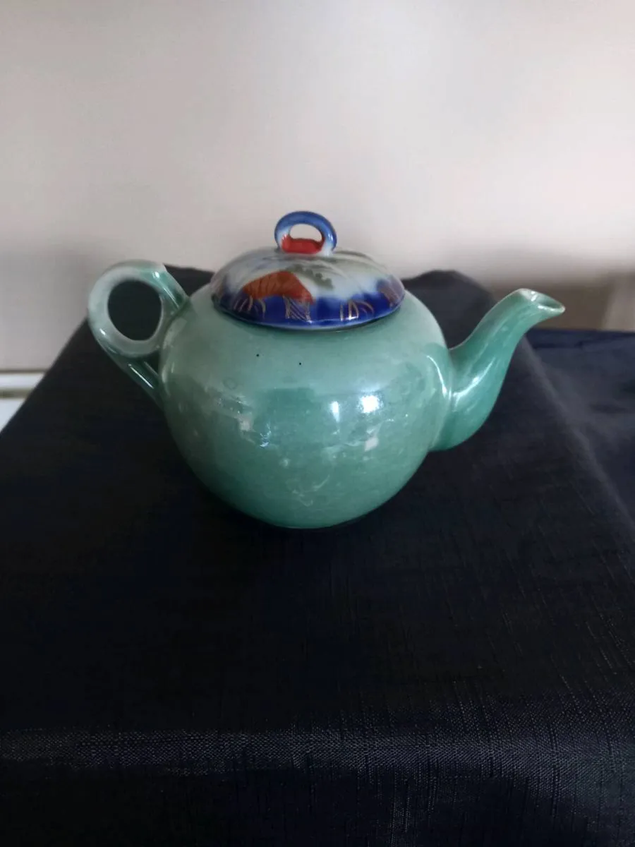 Turquoise Colour Teapot - Image 1