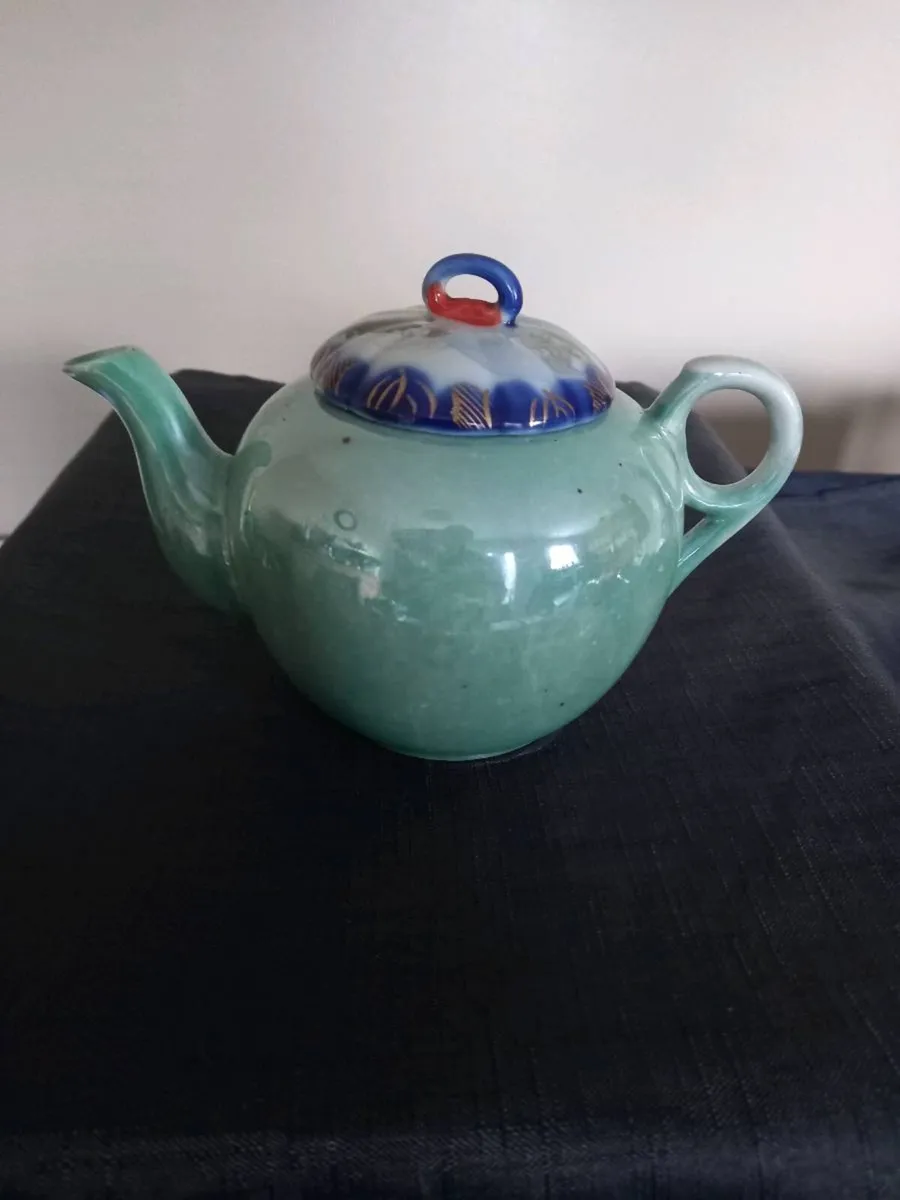 Turquoise Colour Teapot - Image 2