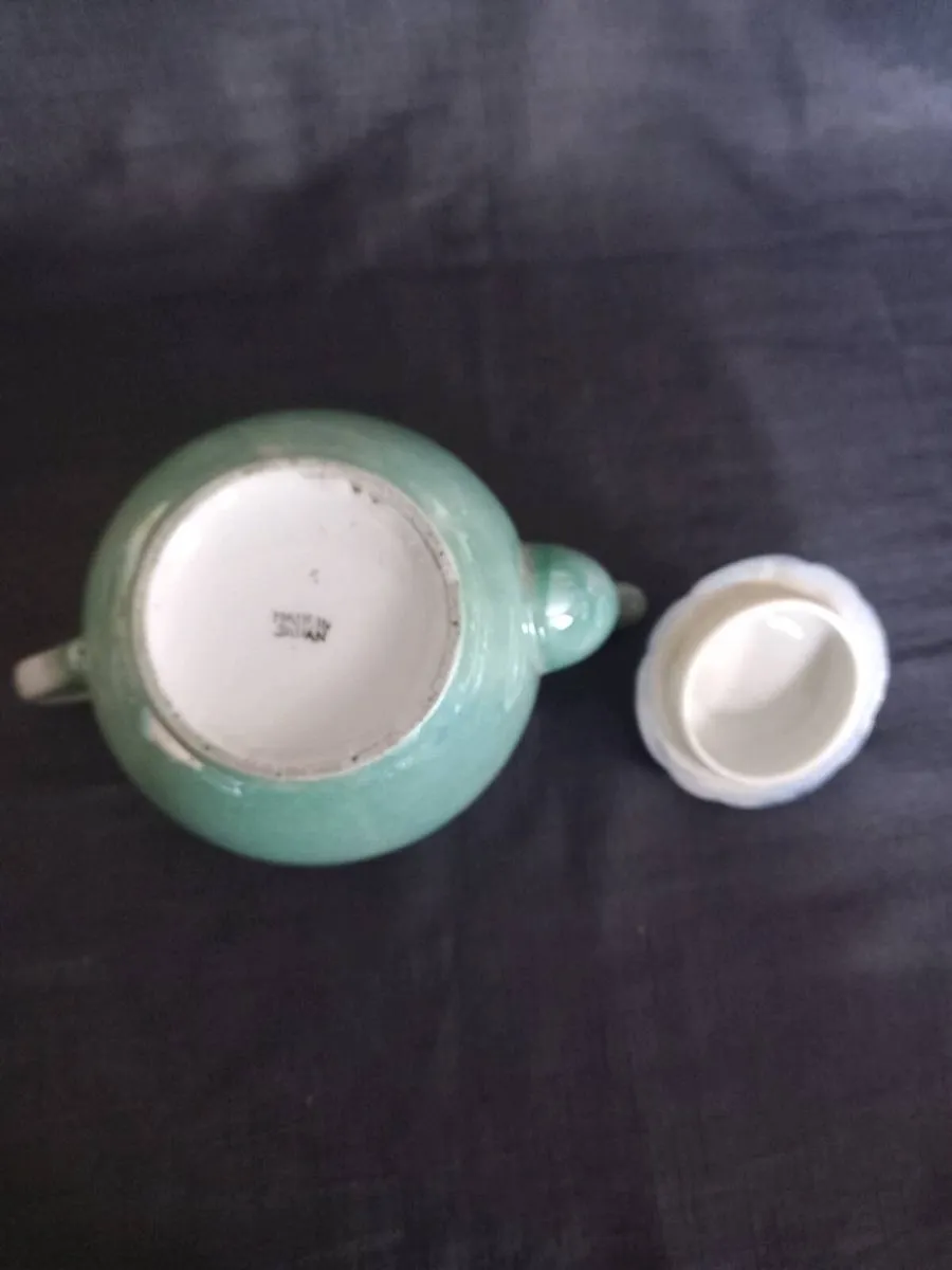 Turquoise Colour Teapot - Image 3