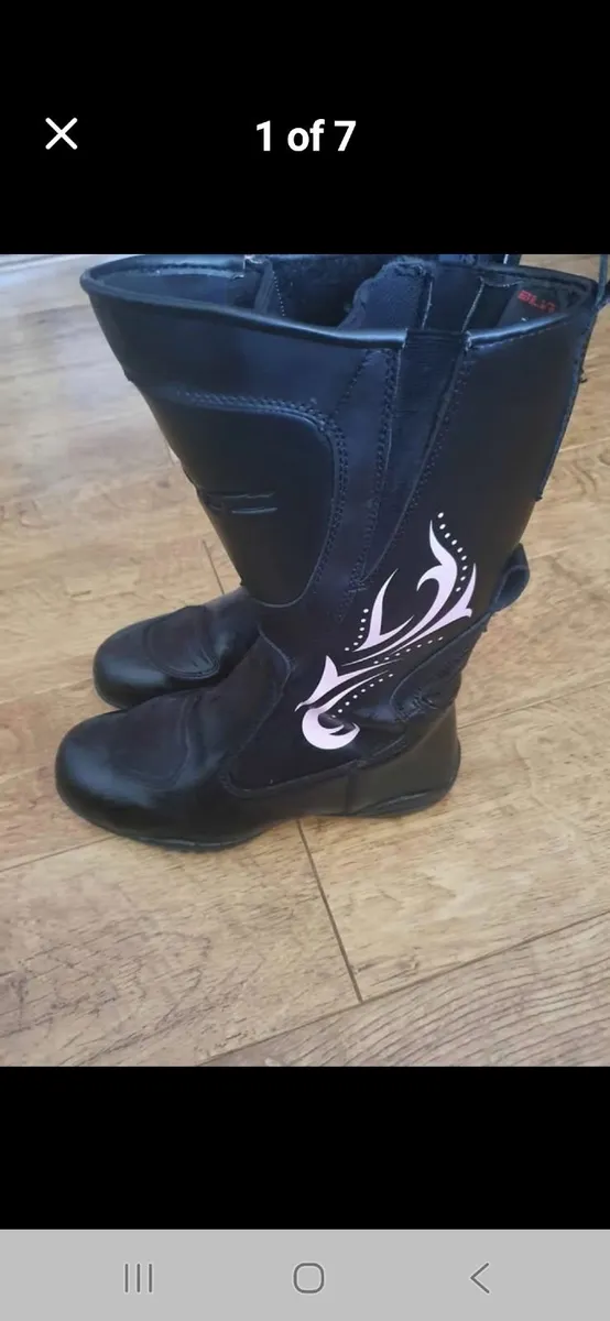 Motorbike ladies boots - Image 4