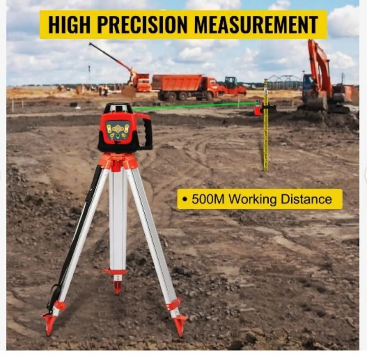 Green Rotary Laser Level Kit - Image 2