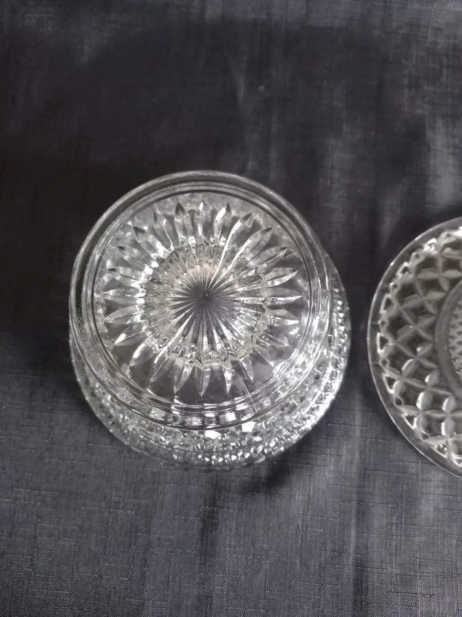 Large Wexford Glass Candy Dish With Lid - Image 4
