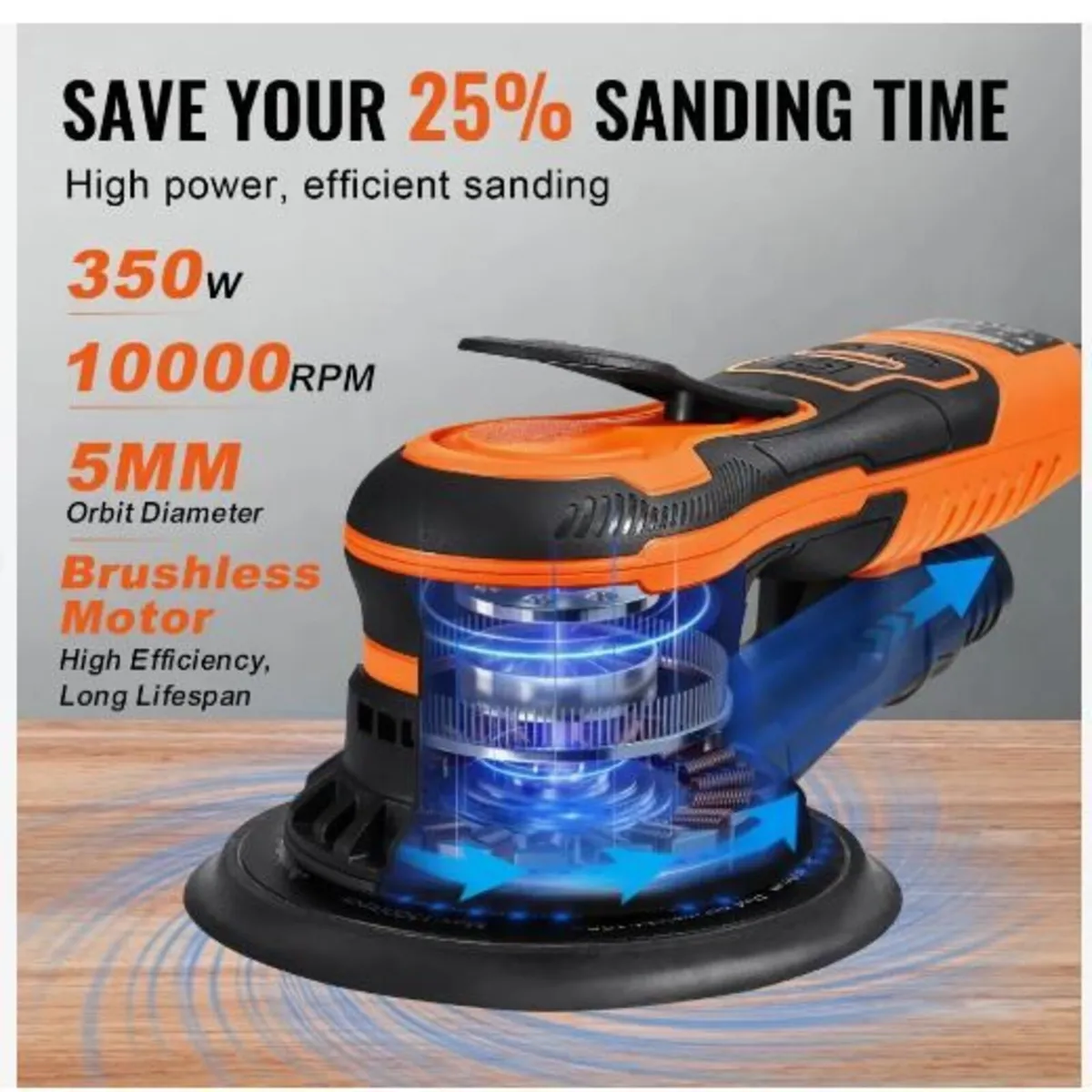 Random Orbital Sander 6-Inch, 350W - Image 4