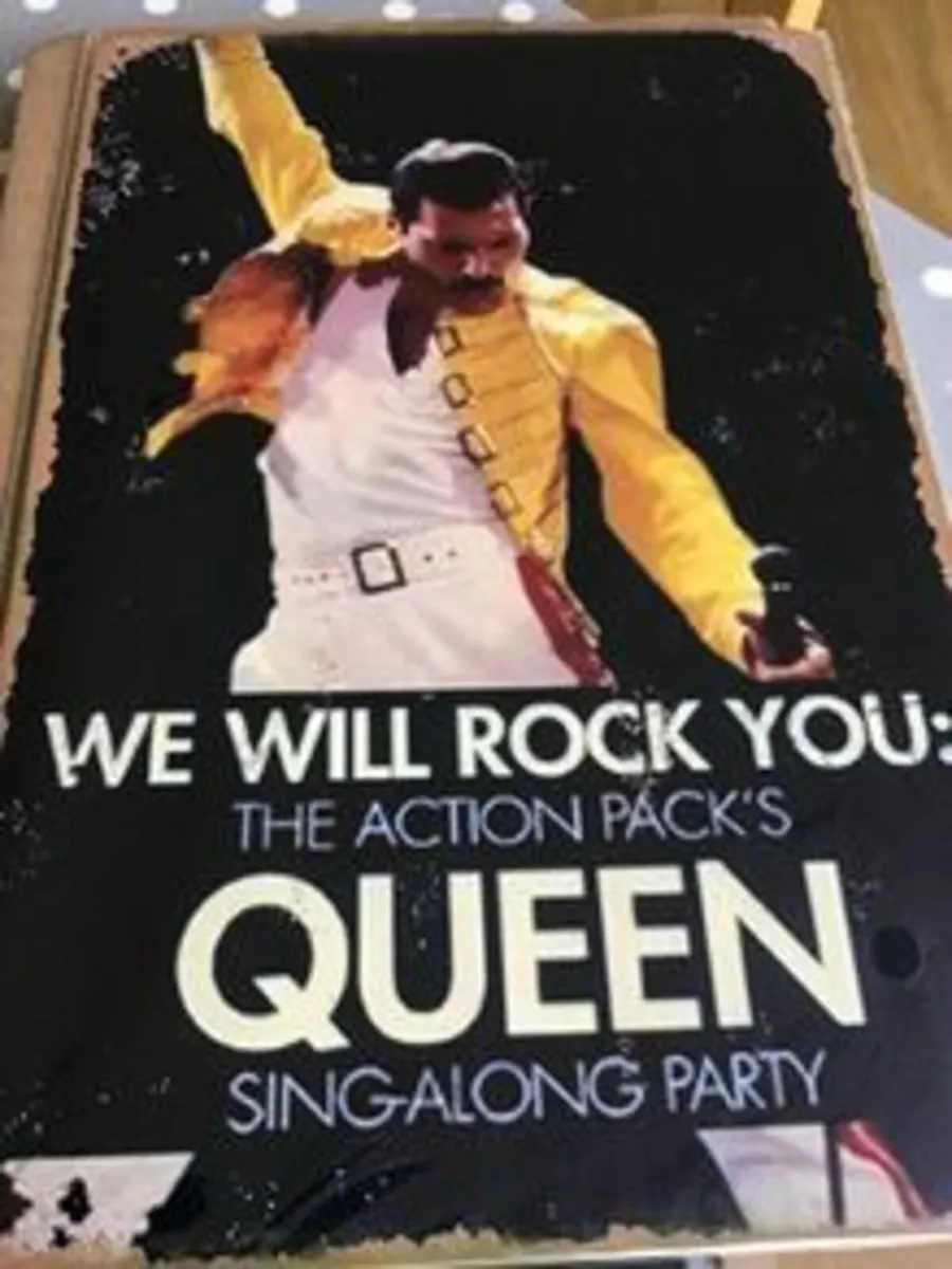 Freddie Mercury/Queen Metal Plaque