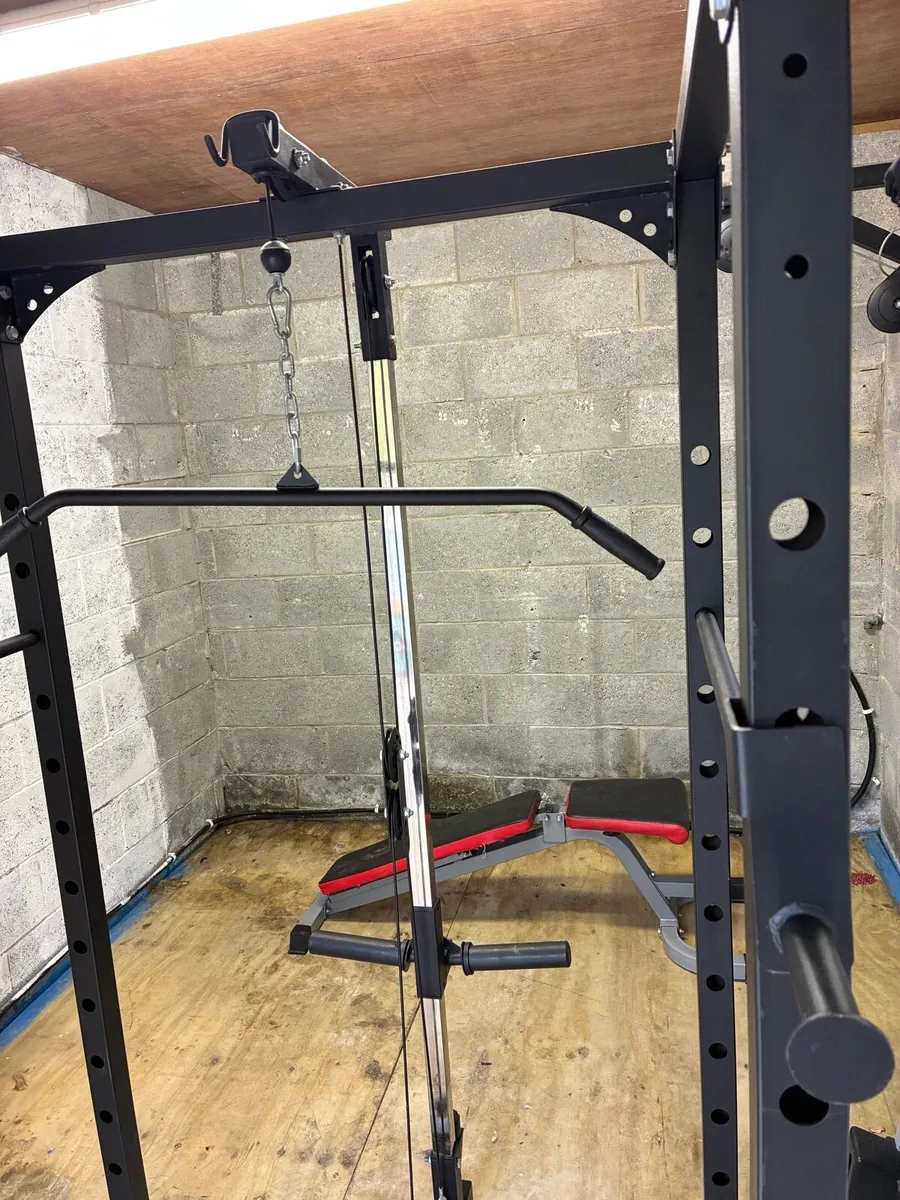 Multi Gym rack for squat and bench + pulley - Image 2
